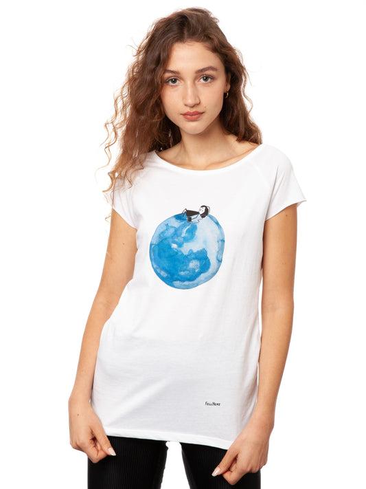 Moon Girl Cap Sleeve white XXL 