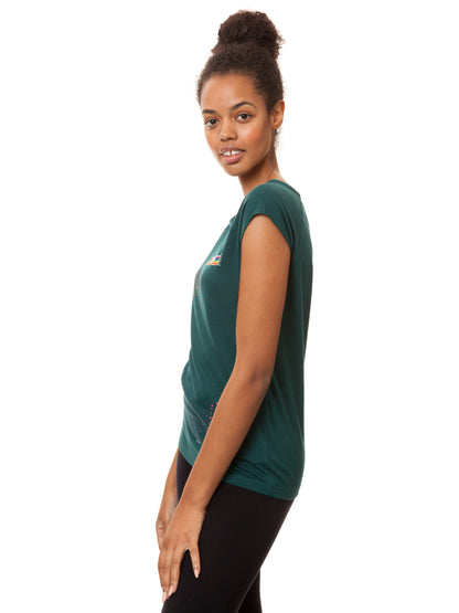 Ommm Cap Sleeve deep teal
