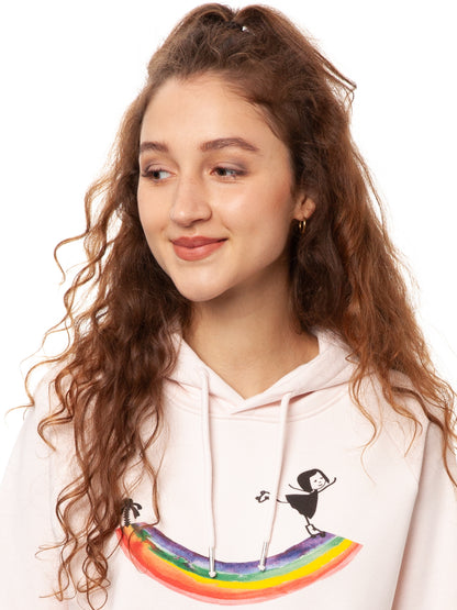 Rainbow Girl Hoodie candy pink