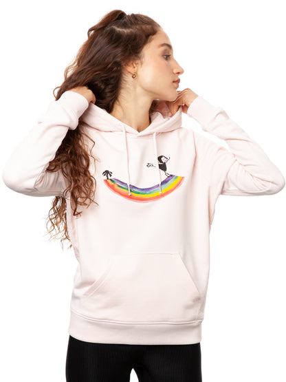 Rainbow Girl Hoodie candy pink