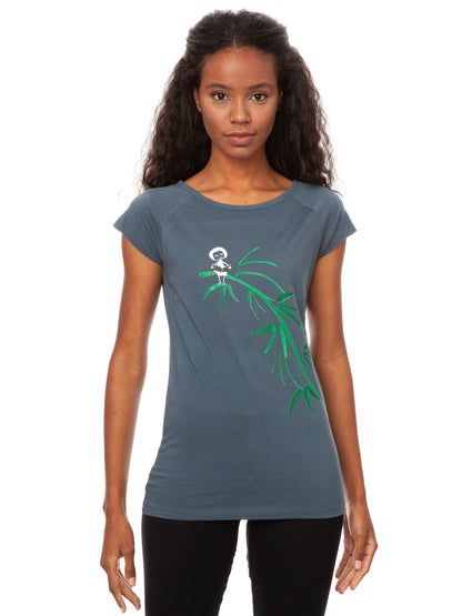 Reading Girl Cap Sleeve thundercloud size XS