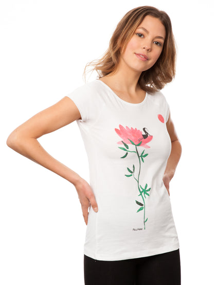 Sun Salutation Girl Cap Sleeve white XL 