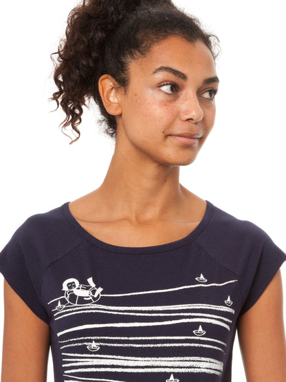 Summertime Cap Sleeve dark navy