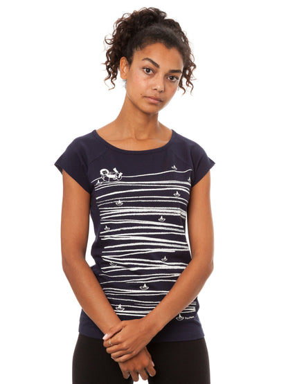 Summertime Cap Sleeve dark navy