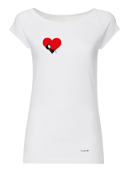 Valentine Girl Cap Sleeve white