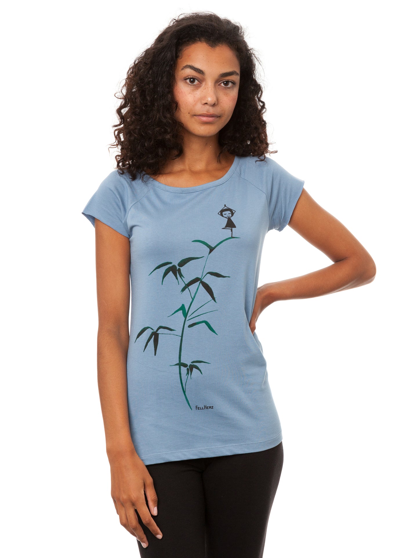 Yogamädchen Cap Sleeve blueshadow