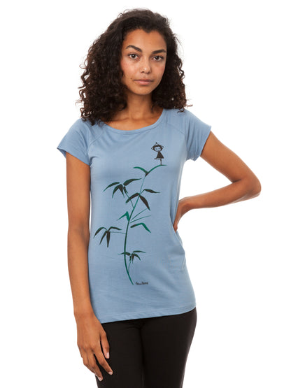 Yogamädchen Cap Sleeve blueshadow