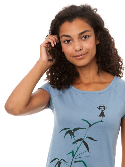 Yogamädchen Cap Sleeve blueshadow