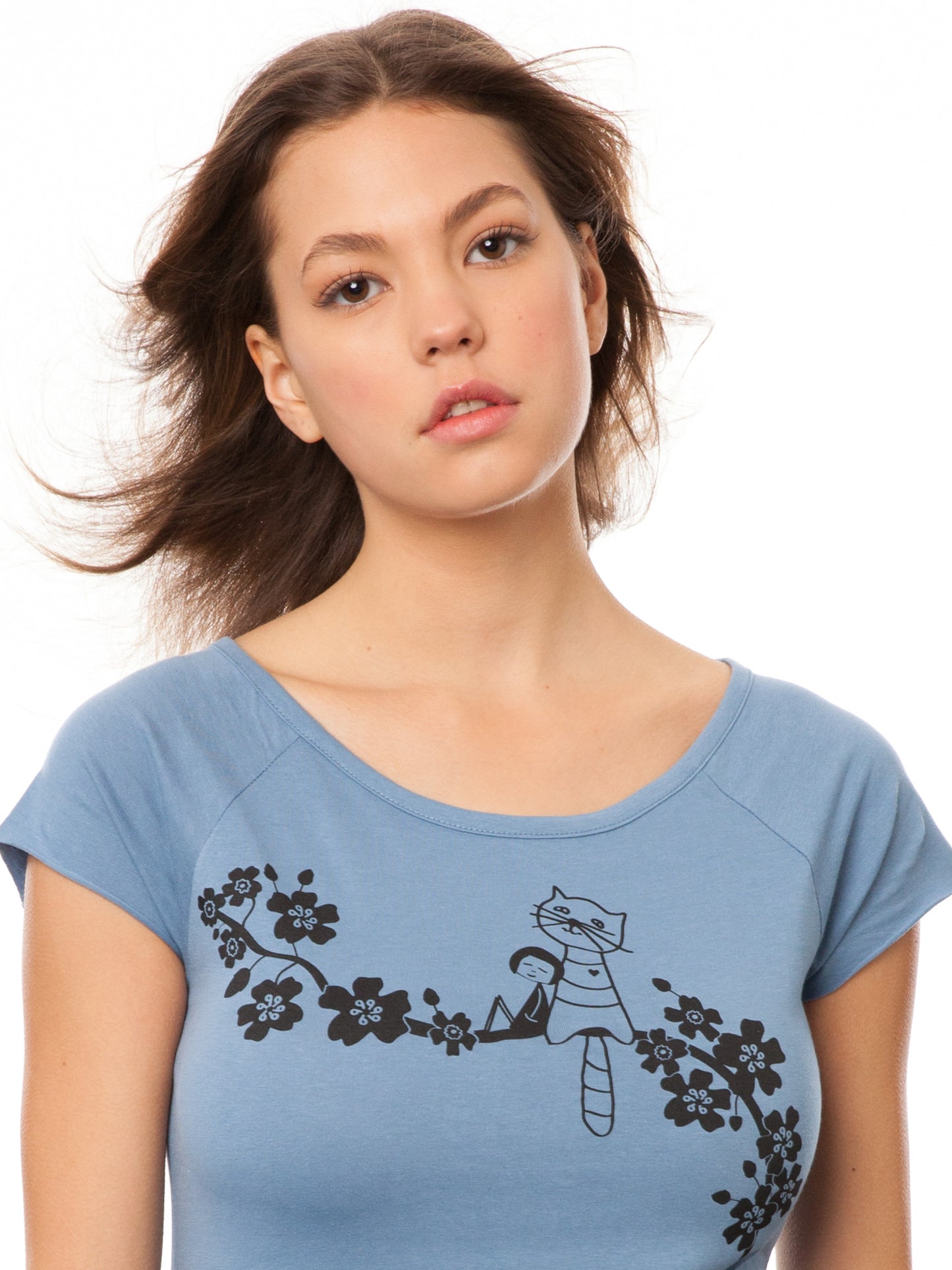 Catlove Cap Sleeve blueshadow Größe L