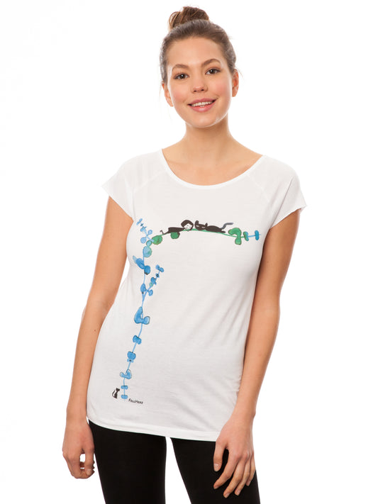 Lazy Day Cap Sleeve white size XS 