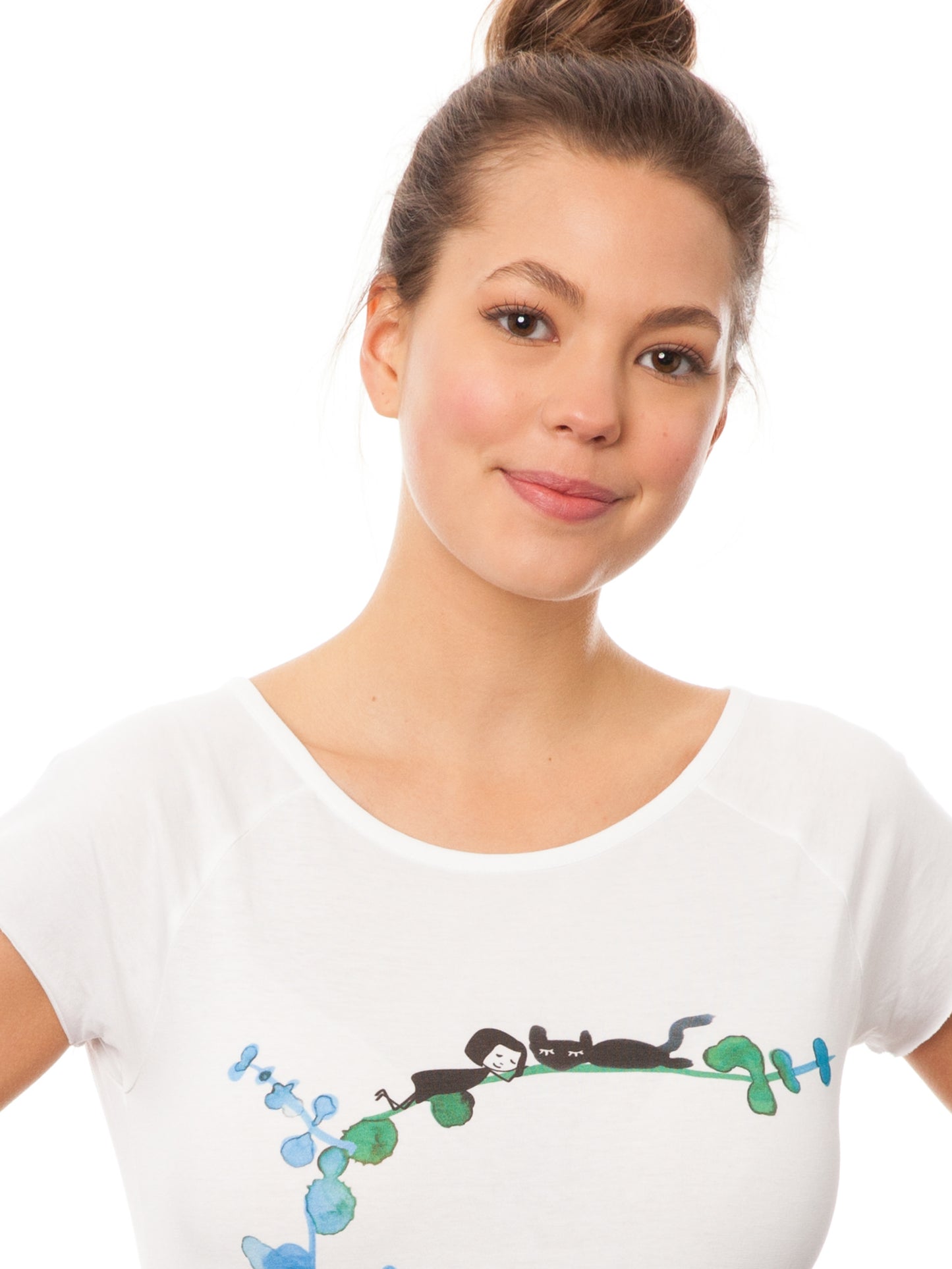 Lazy Day Cap Sleeve white size XS 