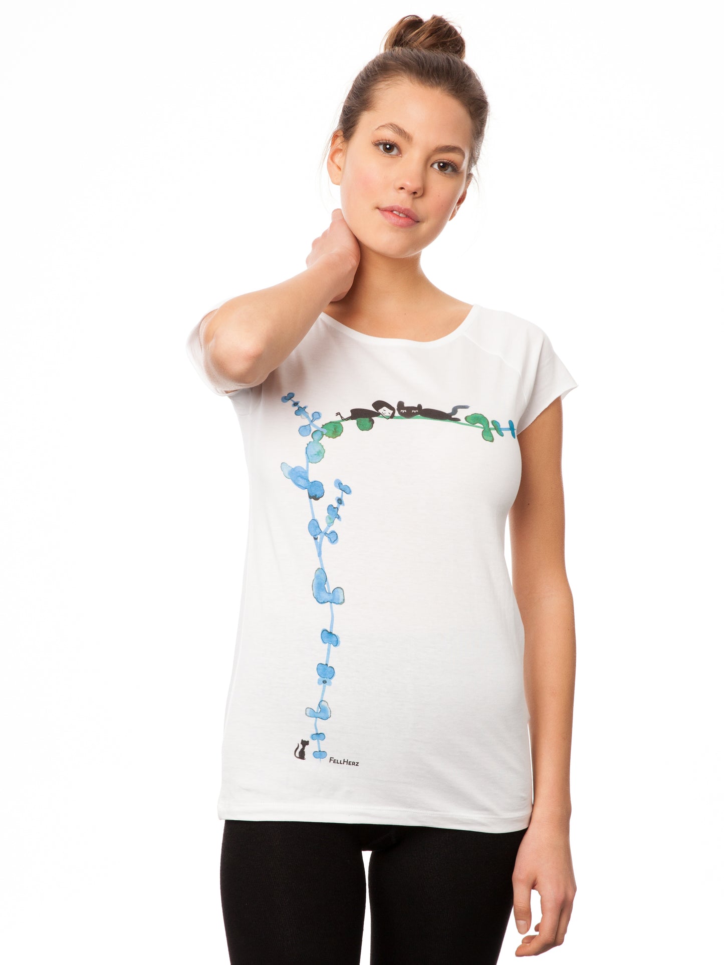 Lazy Day Cap Sleeve white size XS 