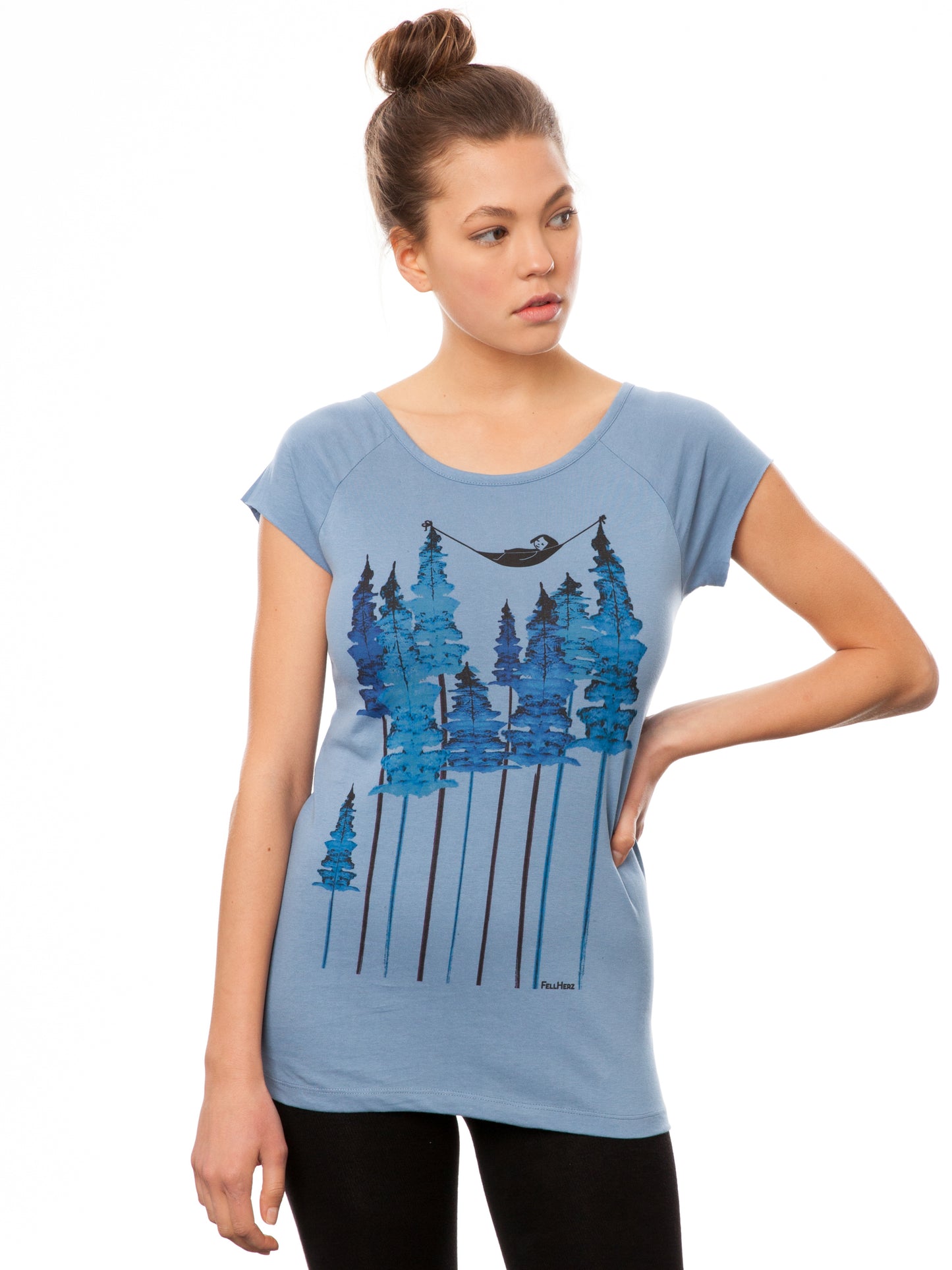 Wood Girl Cap Sleeve blue shadow Größe