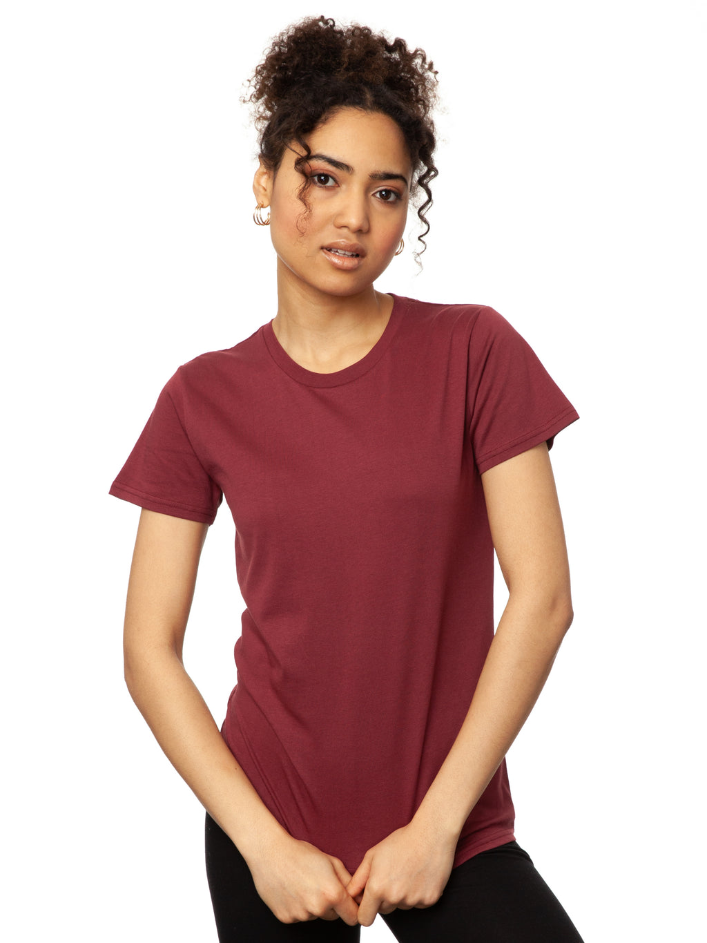 T shirt burgundy