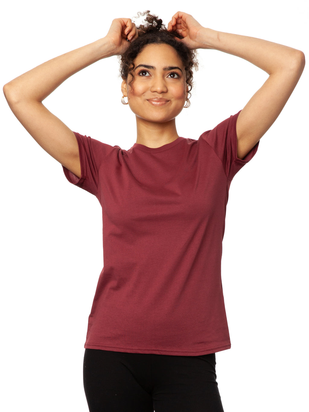 T shirt burgundy
