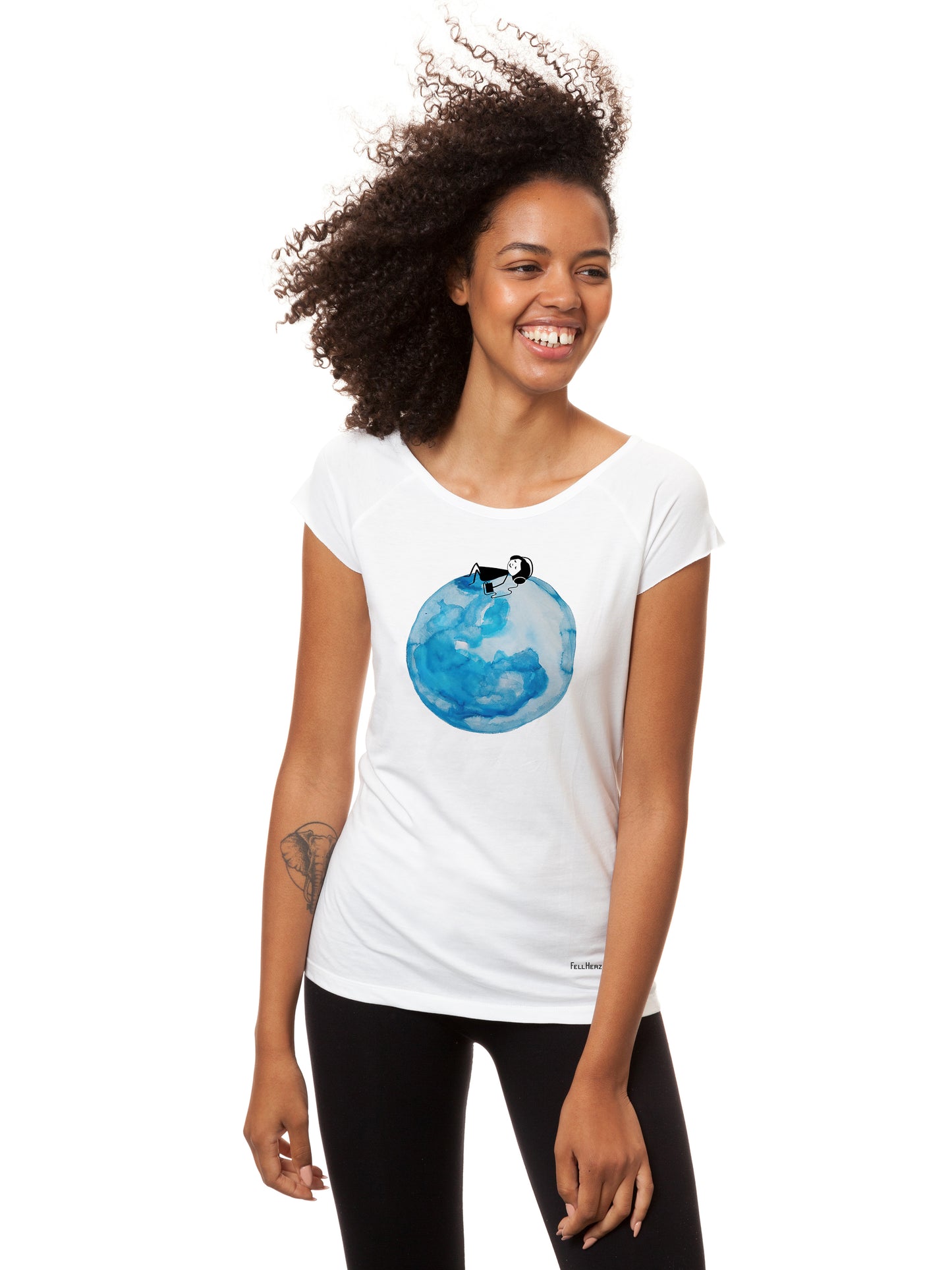 Moon Girl Cap Sleeve white XXL 