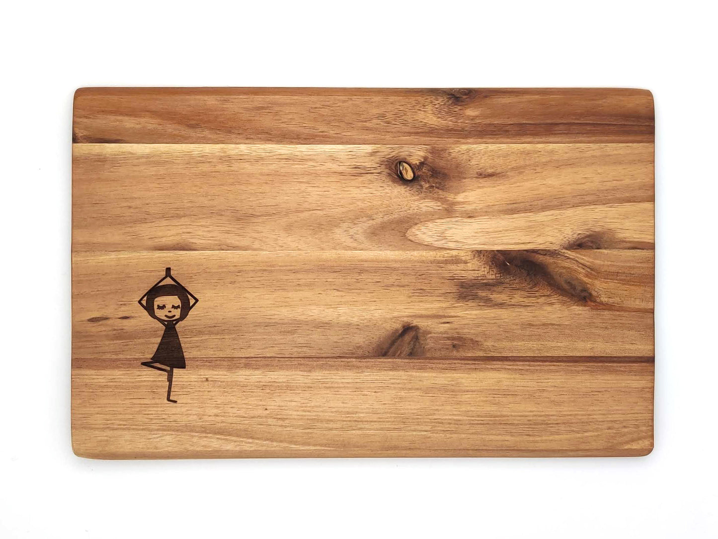 Breakfast board yoga girl acacia