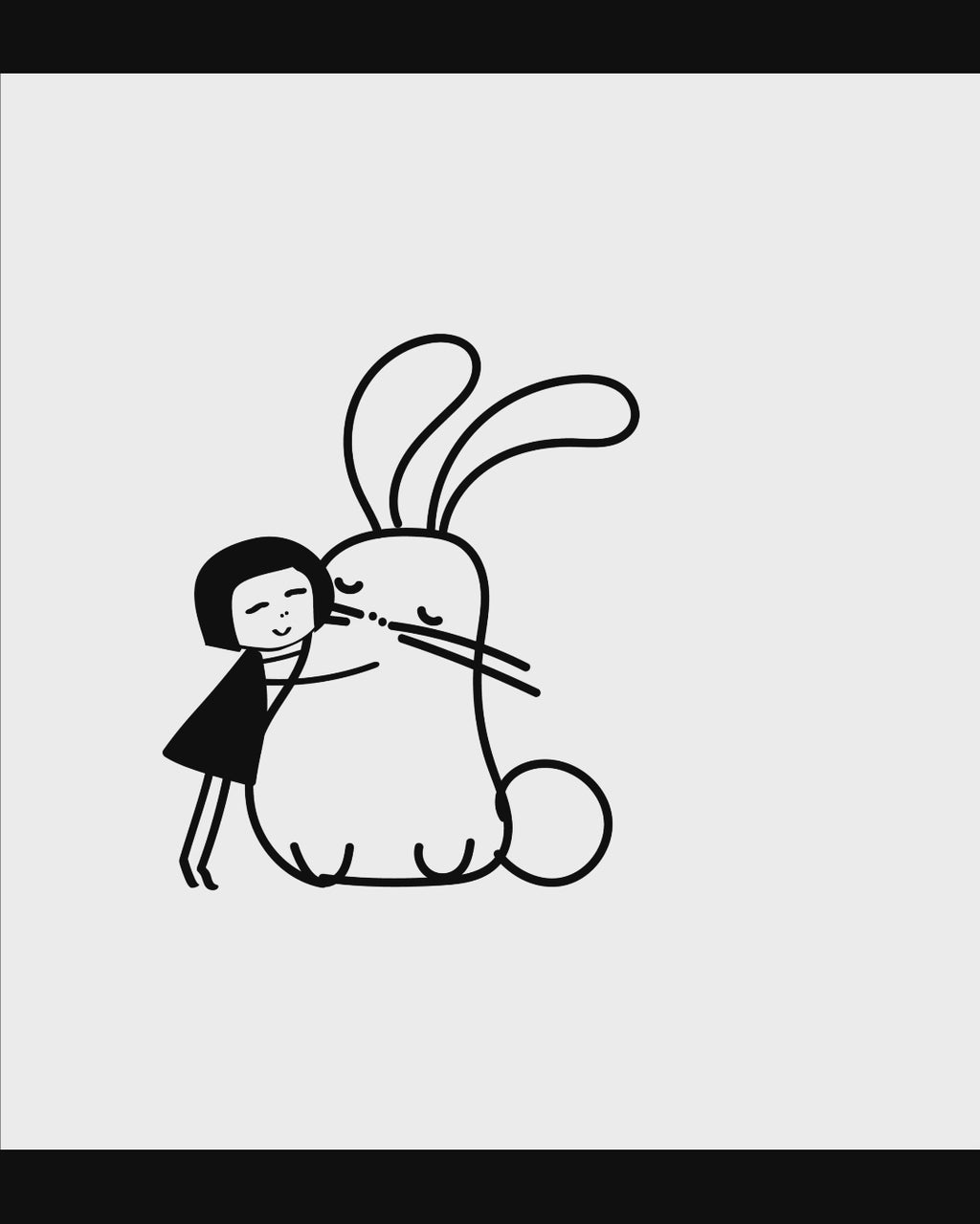 Hase Kinder T-Shirt azur