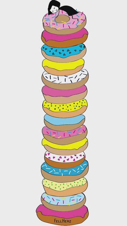 Donutsliebe Cap Sleeve white XXL