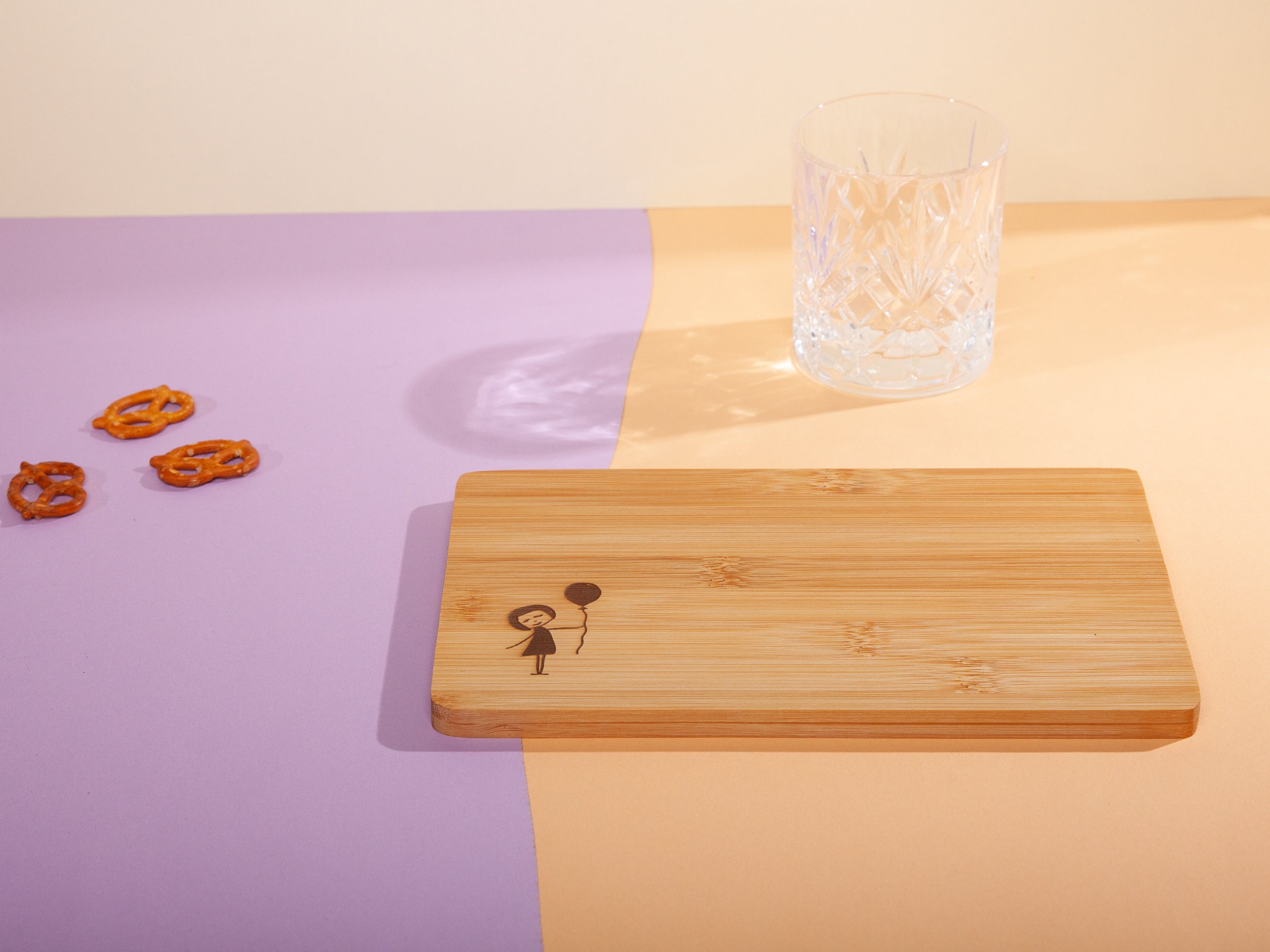 Breakfast board balloon girl bamboo