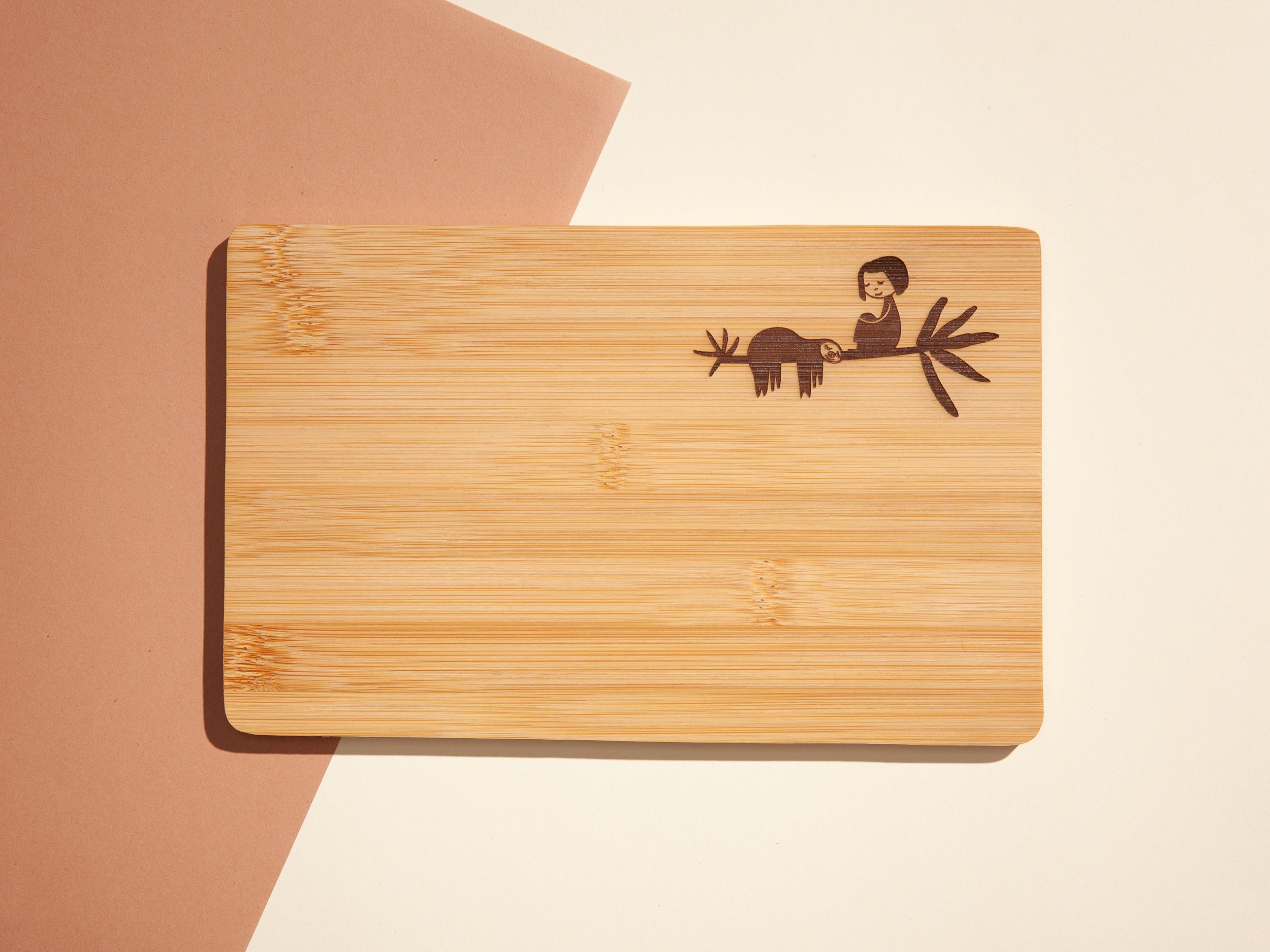 Breakfast Board Sloth Bamboo