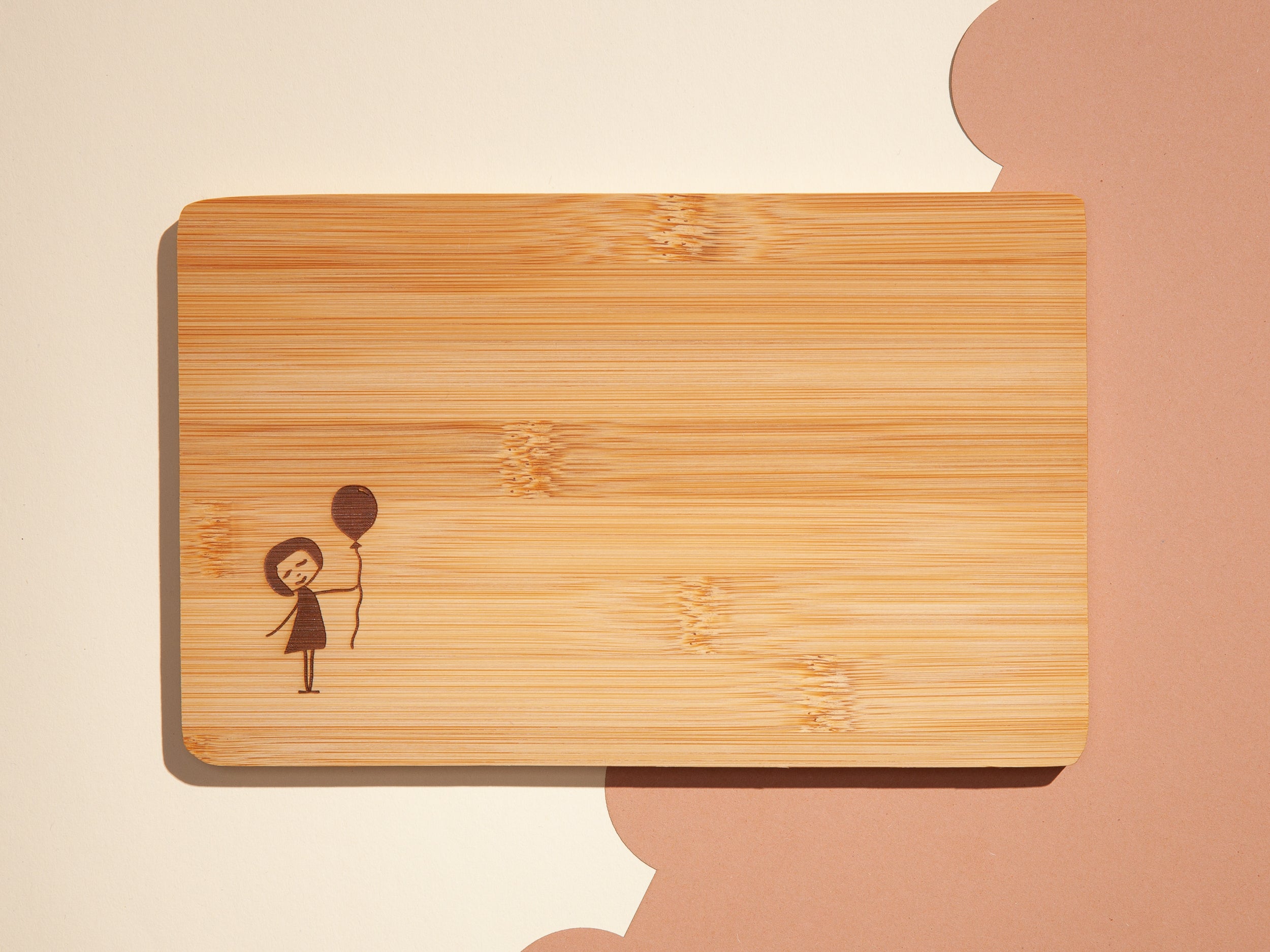 Breakfast board balloon girl bamboo