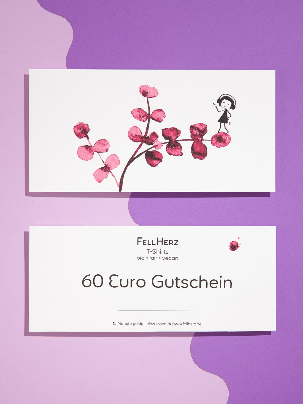 FellHerz Geschenk Gutschein 60 Euro aus Papier