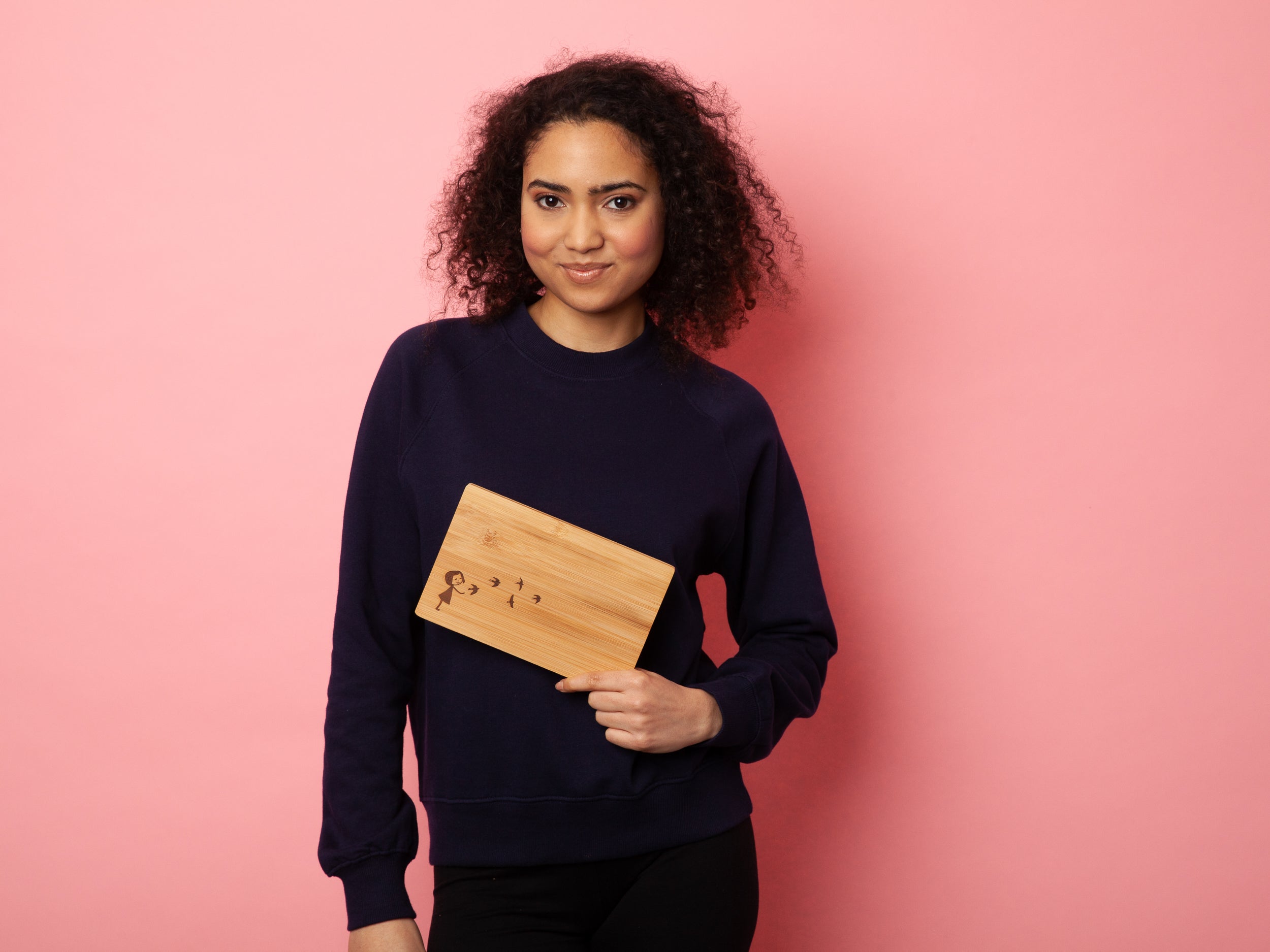 Breakfast Board Swallow Train Bamboo